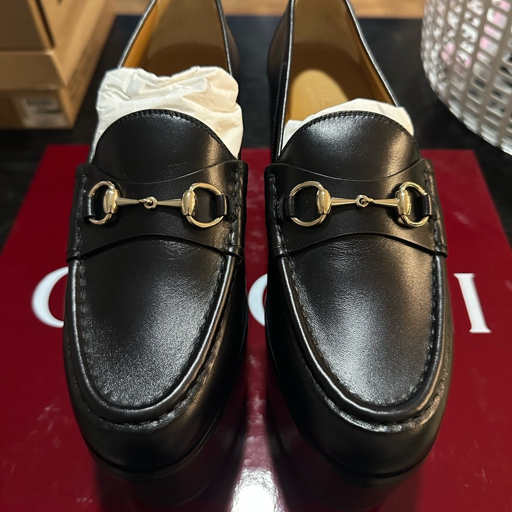 Authentic Gucci Platform Loafers - Picture 2 of 10